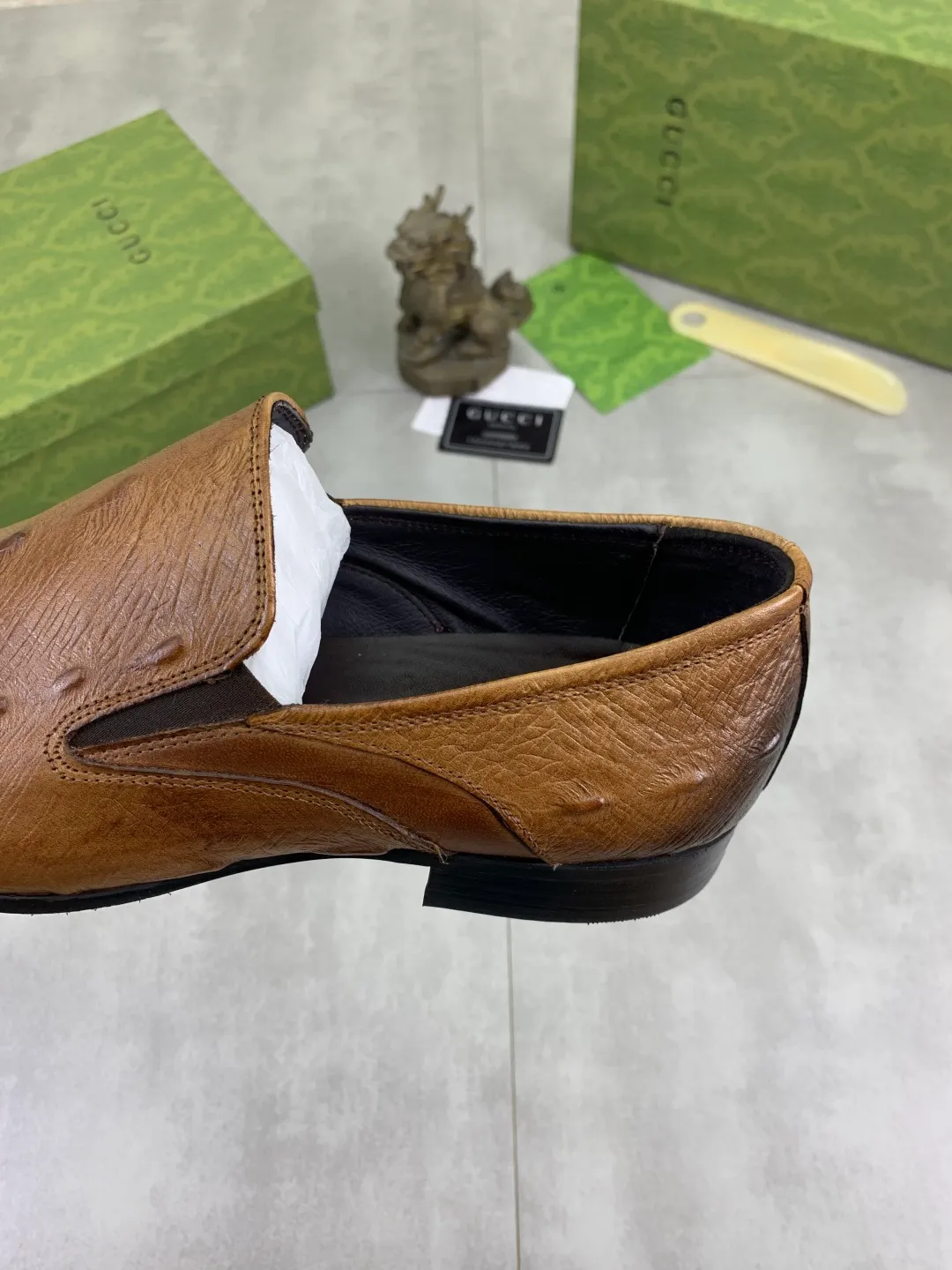 Men's Men's Shoes 💰P500 [New Style] 💰💎💎💎 [Gucci] GUCCI high-end men's formal business leather shoes, original order 1:1! Original imported high-end calfskin, original metal buckle, imported first-layer pigskin lining for feet, original high-end outsole, men's shoe size: 38-44